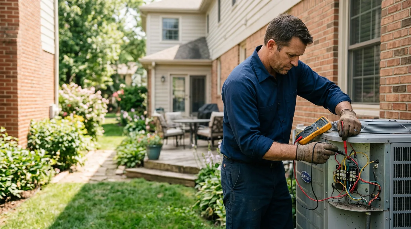 HVAC technician working near Costa Mesa, CA